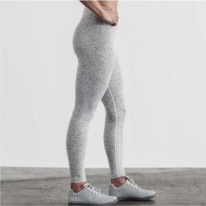 NOBULL High-Rise Tight in White Heather (Like New)